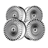 1 X Motiv 438C 22X9 6X135/6X5.50 106.2 Hub +25 Offset Chrome Wheel Rim