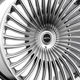 1 X Motiv 438C 22X9 6X135/6X5.50 106.2 Hub +25 Offset Chrome Wheel Rim