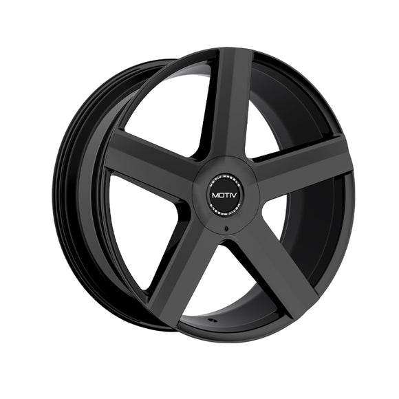 1 X Motiv 439B 24X9.5 6X135/6X5.50 87.1 Hub +25 Offset Black Wheel Rim