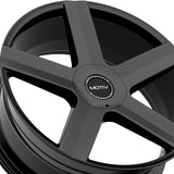 1 X Motiv 439B 24X9.5 6X135/6X5.50 87.1 Hub +25 Offset Black Wheel Rim