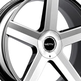 1 X Motiv 439C 22X9 6X135/6X5.50 106.2 Hub +25 Offset Chrome Wheel Rim