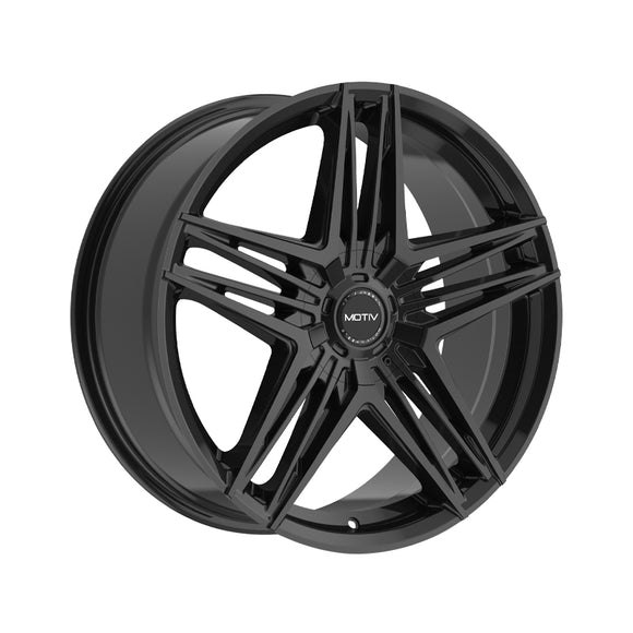1 X Motiv 440B 16X7.5 5X100/5X4.50 73.1 Hub +40 Offset Black Wheel Rim