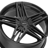 1 X Motiv 440B 18X7.5 5X4.50/5X120 74.1 Hub +40 Offset Black Wheel Rim