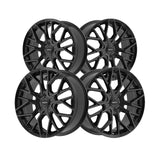 1 X Motiv 441B 20X8.5 5X112/5X4.50 73.1 Hub +40 Offset Black Wheel Rim