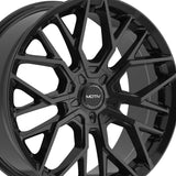 1 X Motiv 441B 18X7.5 5X4.50/5X120 74.1 Hub +40 Offset Black Wheel Rim