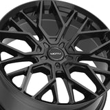 1 X Motiv 441B 18X7.5 5X4.50/5X120 74.1 Hub +40 Offset Black Wheel Rim