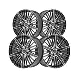1 X Motiv 443MB 22X9 5X115/5X120 74.1 Hub +15 Offset Black Wheel Rim