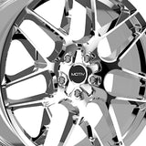 1 X Motiv 435C 20X8.5 5X108/5X4.50 73.1 Hub +40 Offset Chrome Wheel Rim