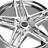 1 X Motiv 440C 20X8.5 5X112/5X4.50 73.1 Hub +40 Offset Chrome Wheel Rim