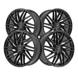 1 X Motiv 429B Align 22X9 6X135/6X5.50 106.2 Hub +25 Offset Black Wheel Rim