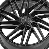 1 X Motiv 429B Align 22X9 6X135/6X5.50 106.2 Hub +25 Offset Black Wheel Rim