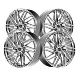 1 X Motiv 429C Align 20X8.5 5X4.50 74.1 Hub 40 Offset Chrome Wheel Rim