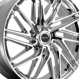 1 X Motiv 429C Align 20X8.5 5X4.50 74.1 Hub 40 Offset Chrome Wheel Rim