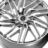 1 X Motiv 429C Align 20X8.5 5X4.50 74.1 Hub 40 Offset Chrome Wheel Rim