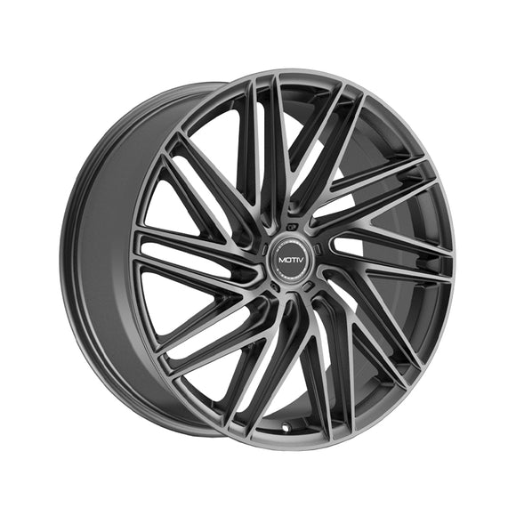 1 X Motiv 429G 17X7.5 5X100/5X4.50 73.1 Hub +40 Offset Grey Wheel Rim