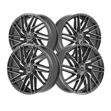 1 X Motiv 429G 20X8.5 5X108/5X4.50 73.1 Hub +40 Offset Grey Wheel Rim