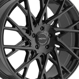 1 X Motiv 430B 20X8.5 5X108/5X4.50 73.1 Hub +40 Offset Black Wheel Rim