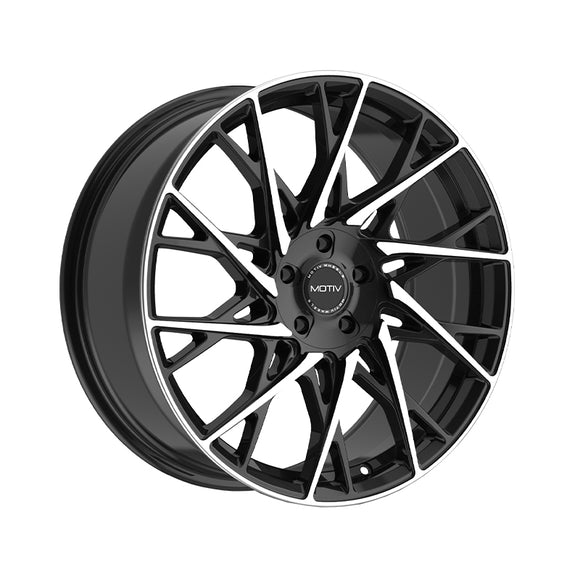 1 X Motiv 430MB 17X7.5 5X108/5X4.50 73.1 Hub +40 Offset Black Wheel Rim