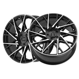 1 X Motiv 430MB 18X8 5X112/5X4.50 73.1 Hub +40 Offset Black Wheel Rim