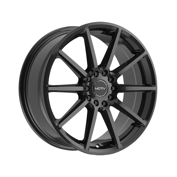 1 X Motiv 431B 16X7.5 5X112/5X4.50 73.1 Hub +40 Offset Black Wheel Rim