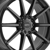 1 X Motiv 431B 17X7.5 5X112/5X4.50 73.1 Hub +40 Offset Black Wheel Rim