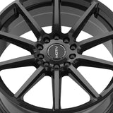 1 X Motiv 431B 18X7.5 5X112/5X4.50 73.1 Hub +40 Offset Black Wheel Rim