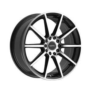 1 X Motiv 431MB 18X7.5 5X108/5X4.50 73.1 Hub +40 Offset Black Wheel Rim