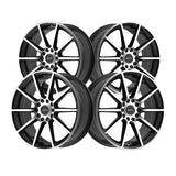 1 X Motiv 431MB 16X7.5 5X4.50/5X120 74.1 Hub +40 Offset Black Wheel Rim