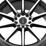 1 X Motiv 431MB Elicit 18X7.5 5X4.50/5X120 74.1 Hub +40 Offset Black Wheel Rim