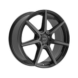 1 X Motiv 432B Rigor 17X7.5 5X4.50 / 5X120 74.1 Hub +40 Offset Black Wheel Rim