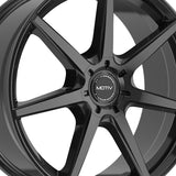 1 X Motiv 432B 17X7.5 5X108/5X4.50 73.1 Hub +40 Offset Black Wheel Rim