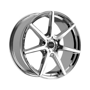 1 X Motiv 432C 17X7.5 5X100/5X4.50 73.1 Hub +40 Offset Chrome Wheel Rim