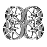 1 X Motiv 432C Rigor 17X7.5 5X4.50/5X120 74.1 Hub +40 Offset Chrome Plated Wheel Rim