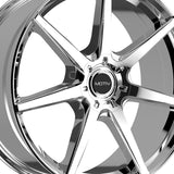 1 X Motiv 432C 17X7.5 5X100/5X4.50 73.1 Hub +40 Offset Chrome Wheel Rim