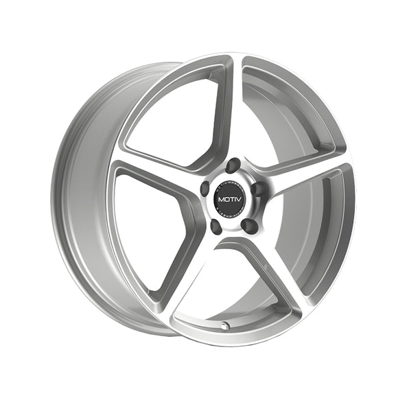 1 X Motiv 433MS Blade 16X7.5 5X4.50 73.1 Hub +40 Offset Silver Wheel Rim