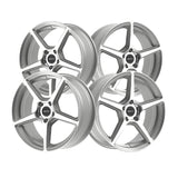 1 X Motiv 433MS Blade 16X7.5 5X4.50 73.1 Hub +40 Offset Silver Wheel Rim