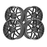 1 X Motiv 435G Foil 20X8.5 5X4.50/5X120 74.1 Hub +40 Offset Graphite Wheel Rim
