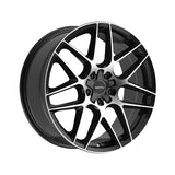 1 X Motiv 435MB Foil 18X8 5X4.50/5X120 74.1 Hub +42 Offset Black Wheel Rim