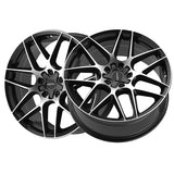 1 X Motiv 435MB Foil 18X8 5X4.50/5X120 74.1 Hub +42 Offset Black Wheel Rim