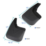 Coolstuffguru Compatible with Chevy Silverado 4PC Splash Guard Mud Flaps w/o Wheel Lip Front+Rear