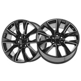 1 X O.E. Revolution C-14 Gloss Black & Milled 24X10 6x139.7 78.1 Hub 30 Offset Black Wheel Rim