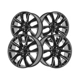 1 X O.E. Revolution C-14 Gloss Black & Milled 24X10 6x139.7 78.1 Hub 30 Offset Black Wheel Rim