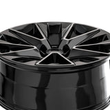 1 X O.E. Revolution C-14 Gloss Black & Milled 24X10 6x139.7 78.1 Hub 30 Offset Black Wheel Rim