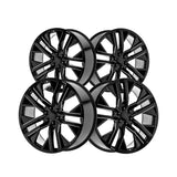 1 X O.E. Revolution D-36 Gloss Black & Milled 24X10 6x139.7 78.1 Hub 31 Offset Black Wheel Rim