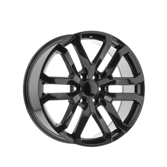 1 X O.E. Revolution D-37 Gloss Black 26X10 6x139.7 78.1 Hub 31 Offset Black Wheel Rim