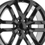 1 X O.E. Revolution D-37 Gloss Black 26X10 6x139.7 78.1 Hub 31 Offset Black Wheel Rim