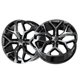 1 X O.E. Revolution G-09 Gloss Black 26X10 6x139.7 78.1 Hub 24 Offset Black Wheel Rim