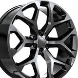1 X O.E. Revolution G-09 Gloss Black 26X10 6x139.7 78.1 Hub 24 Offset Black Wheel Rim