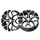 1 X O.E. Revolution G-09 Gloss Black & Machined 24X10 6x139.7 78.1 Hub 24 Offset Black Wheel Rim