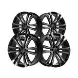 1 X O.E. Revolution G-10 Gloss Black & Milled 24X10 6x139.7 78.1 Hub 31 Offset Black Wheel Rim